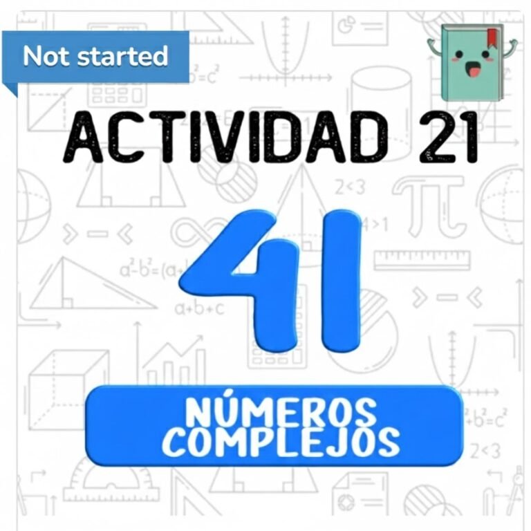 21. NÚMEROS COMPLEJOS