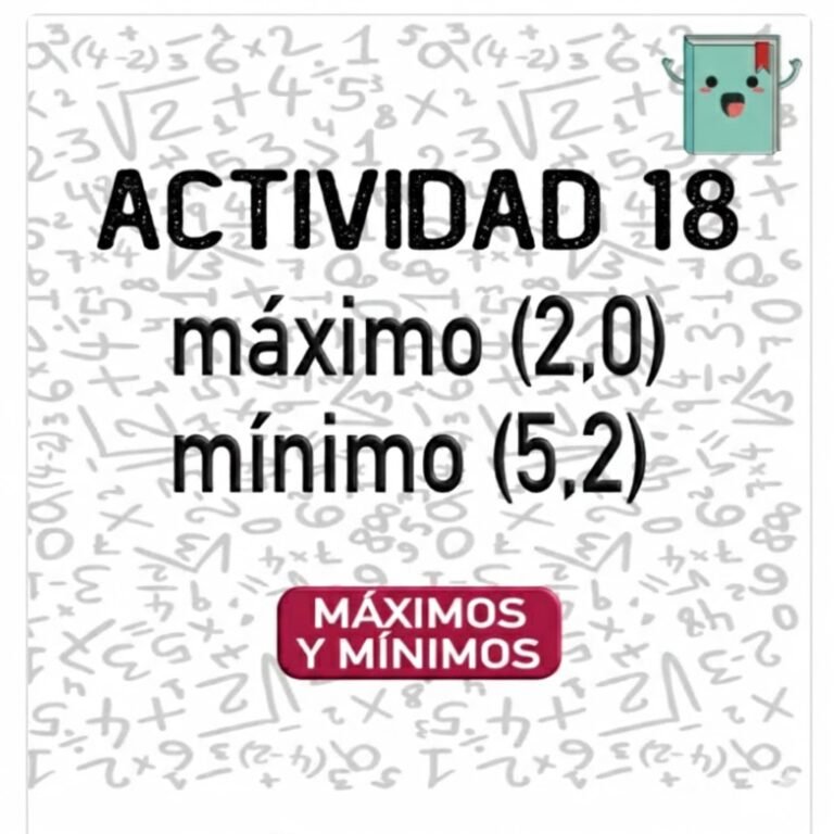 18. MÁXIMOS Y MÍNIMOS