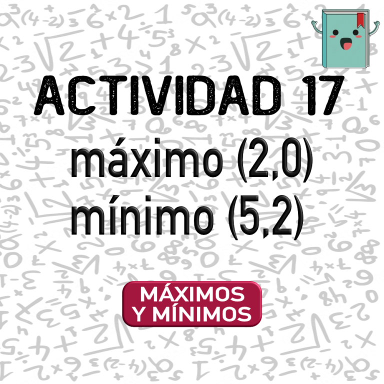 17. MÁXIMOS Y MÍNIMOS