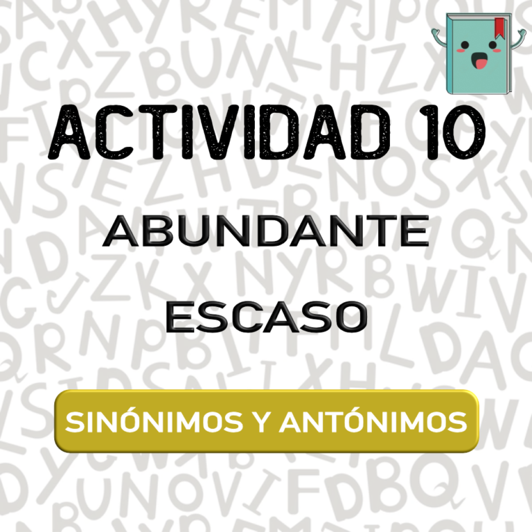 10. SINÓNIMOS Y ANTÓNIMOS