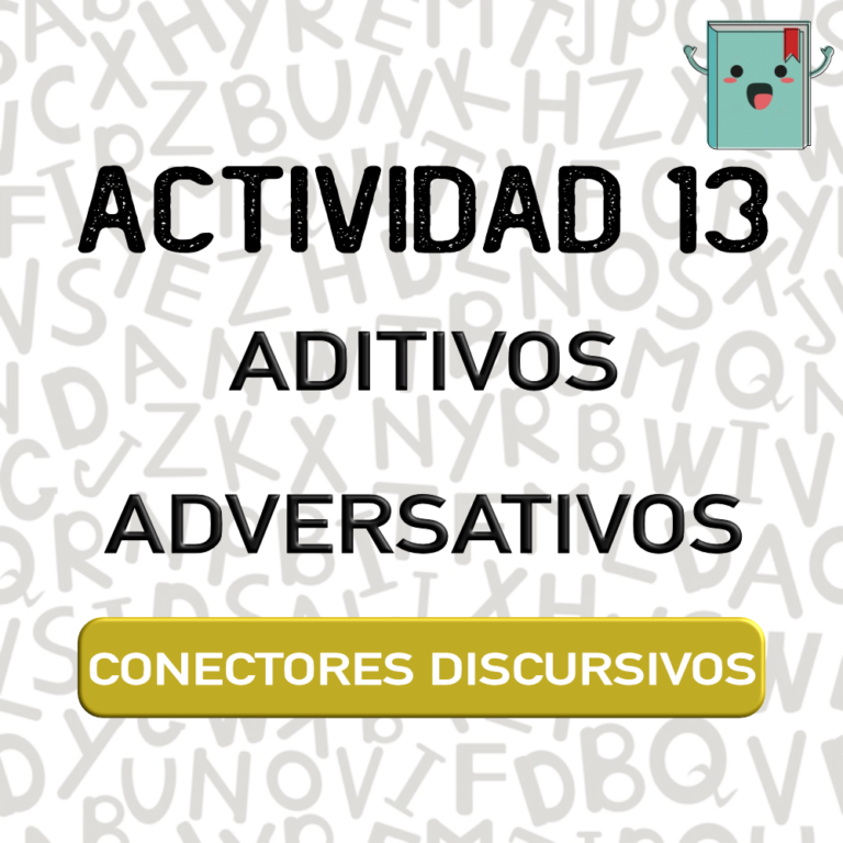 13. CONECTORES DISCURSIVOS