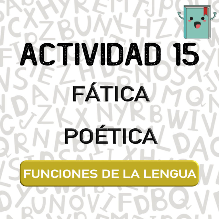 15. FUNCIONES DE LA LENGUA
