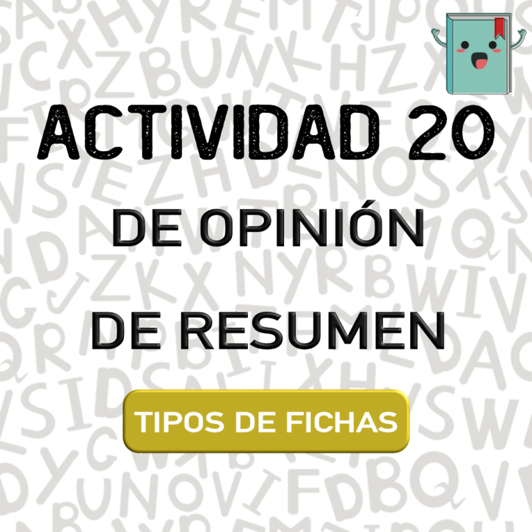 20. TIPOS DE FICHAS