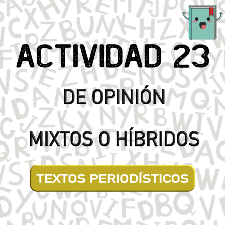 23. TEXTOS PERIODÍSTICOS