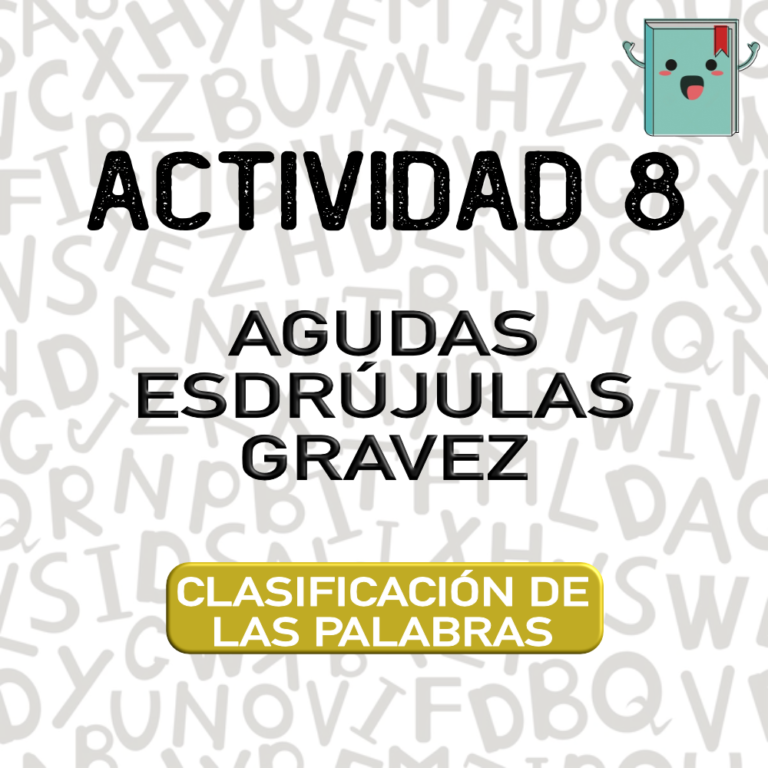 8. CLASIFICACIÓN DE LAS PALABRAS