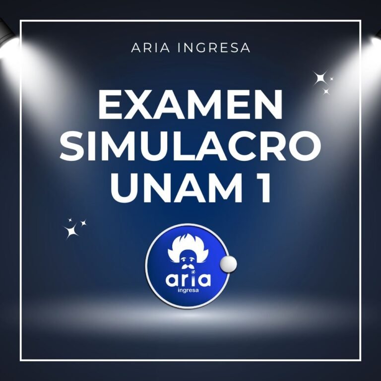Examen Simulacro 1-UNAM 2026