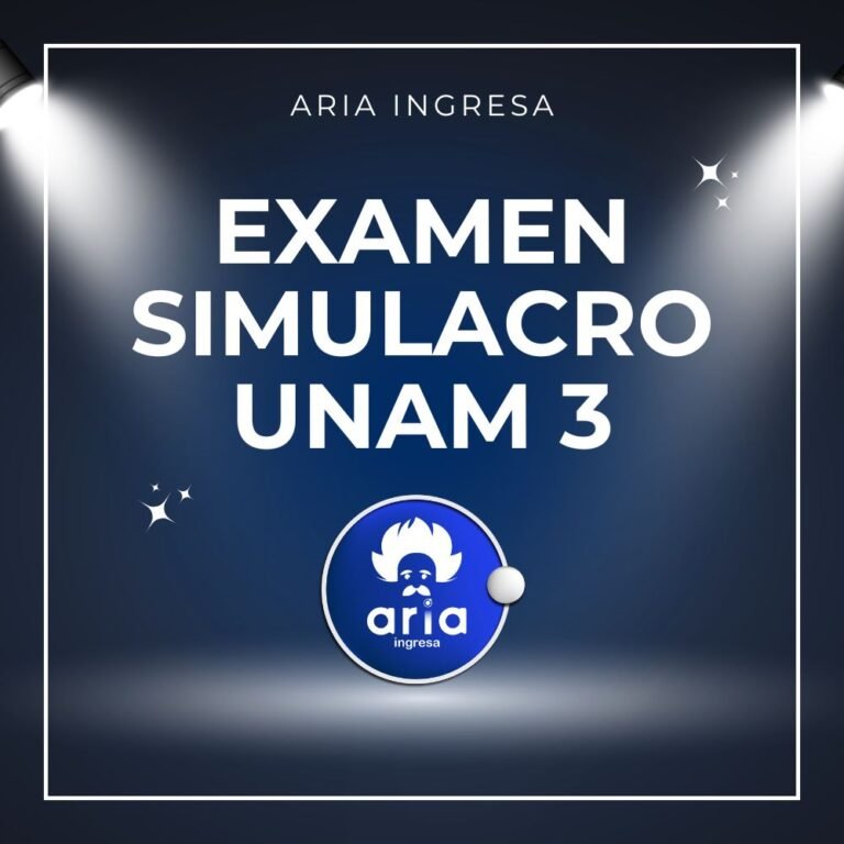 Examen Simulacro 3-UNAM 2026