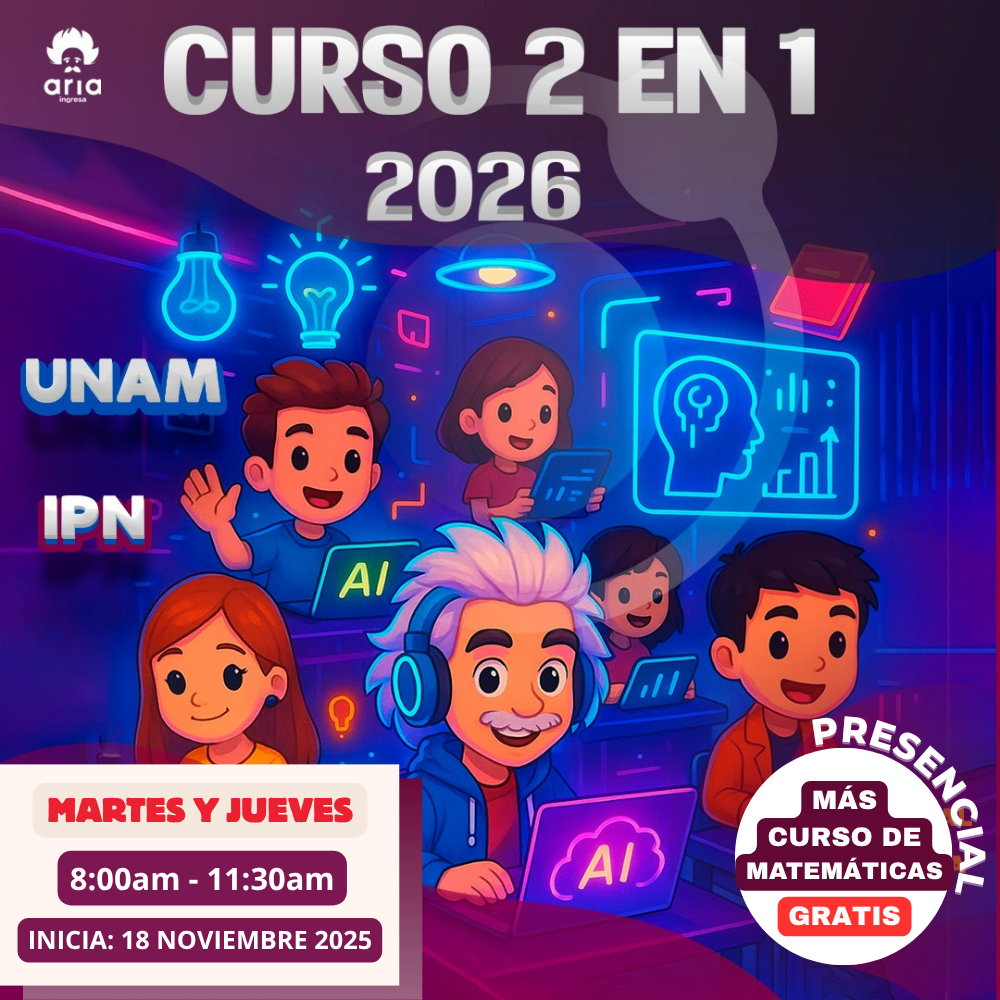 Curso presencial - UNAM e IPN 2026 (Entre semana)