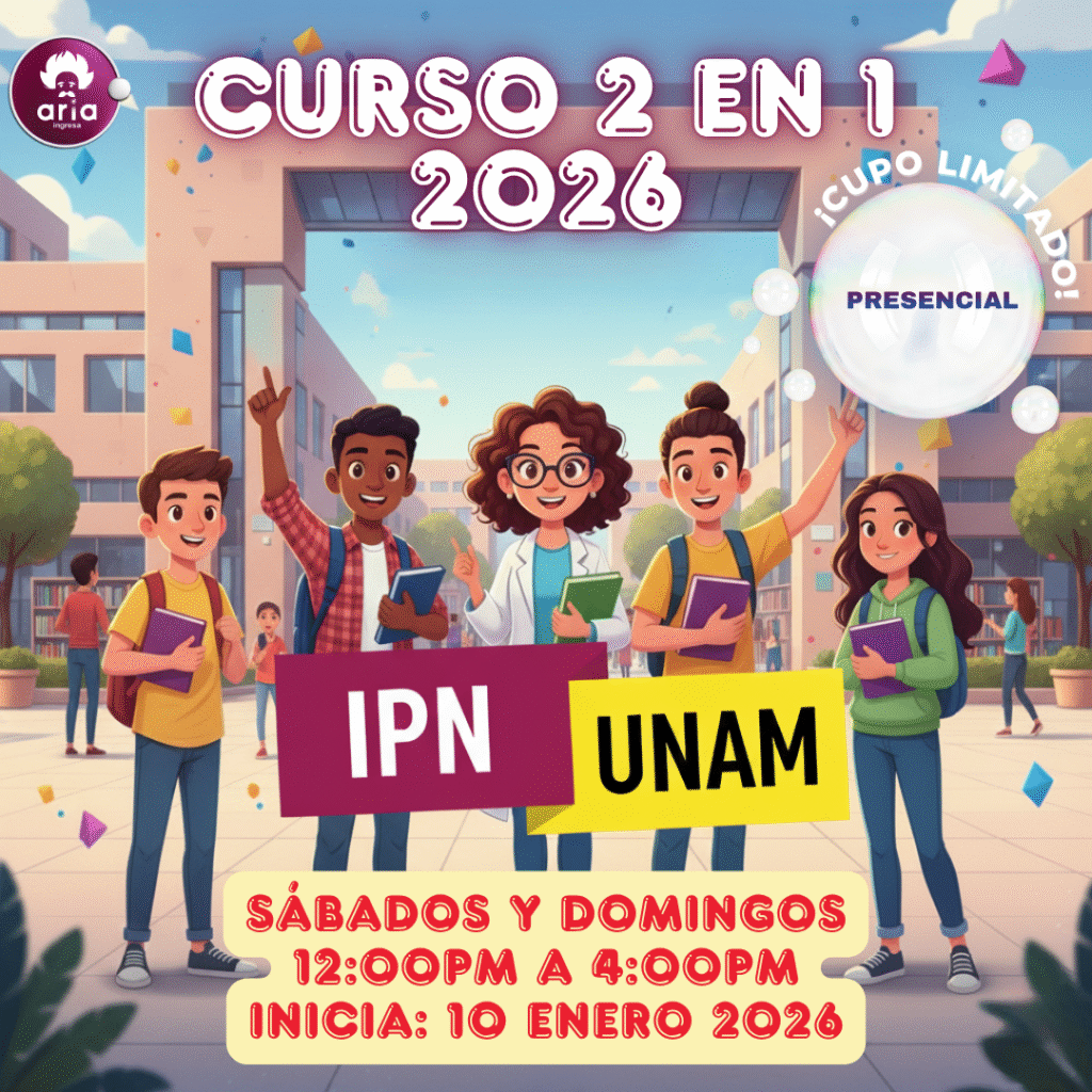 Curso presencial - UNAM e IPN 2026 (Vespertino) (Fin de semana)
