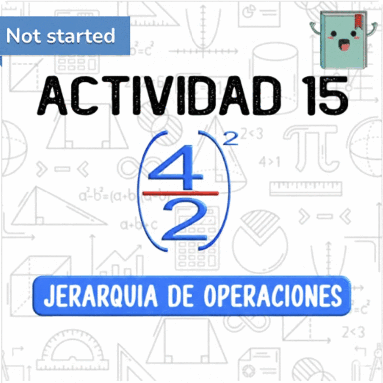 15. JERARQUÍA DE OPERACIONES