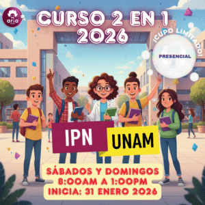 Curso presencial (6)- UNAM e IPN 2026 (Fin de semana) (Matutino)