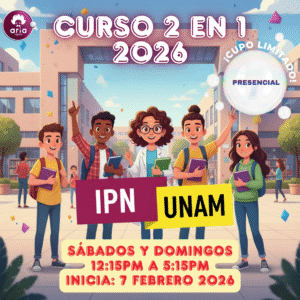 Curso presencial (8)- UNAM e IPN 2026 (Fin de semana) (Vespertino)