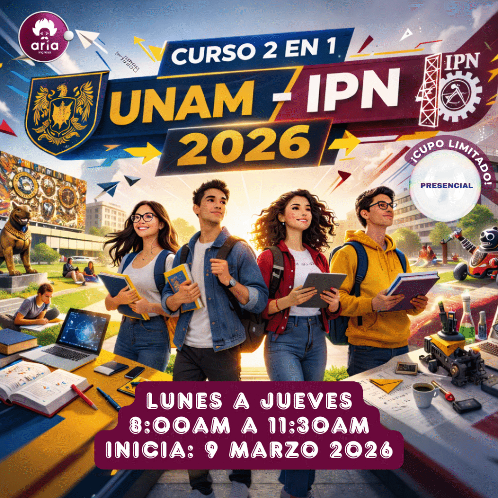 Curso presencial (10)- UNAM e IPN 2026 (Intensivo) (Matutino)