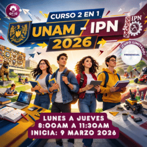 Curso presencial (10)- UNAM e IPN 2026 (Intensivo) (Matutino)