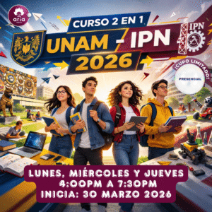 Curso presencial (11)- UNAM e IPN 2026 (Intensivo) (Vespertino)