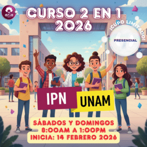 Curso presencial (9)- UNAM e IPN 2026 (Fin de semana) (Matutino)