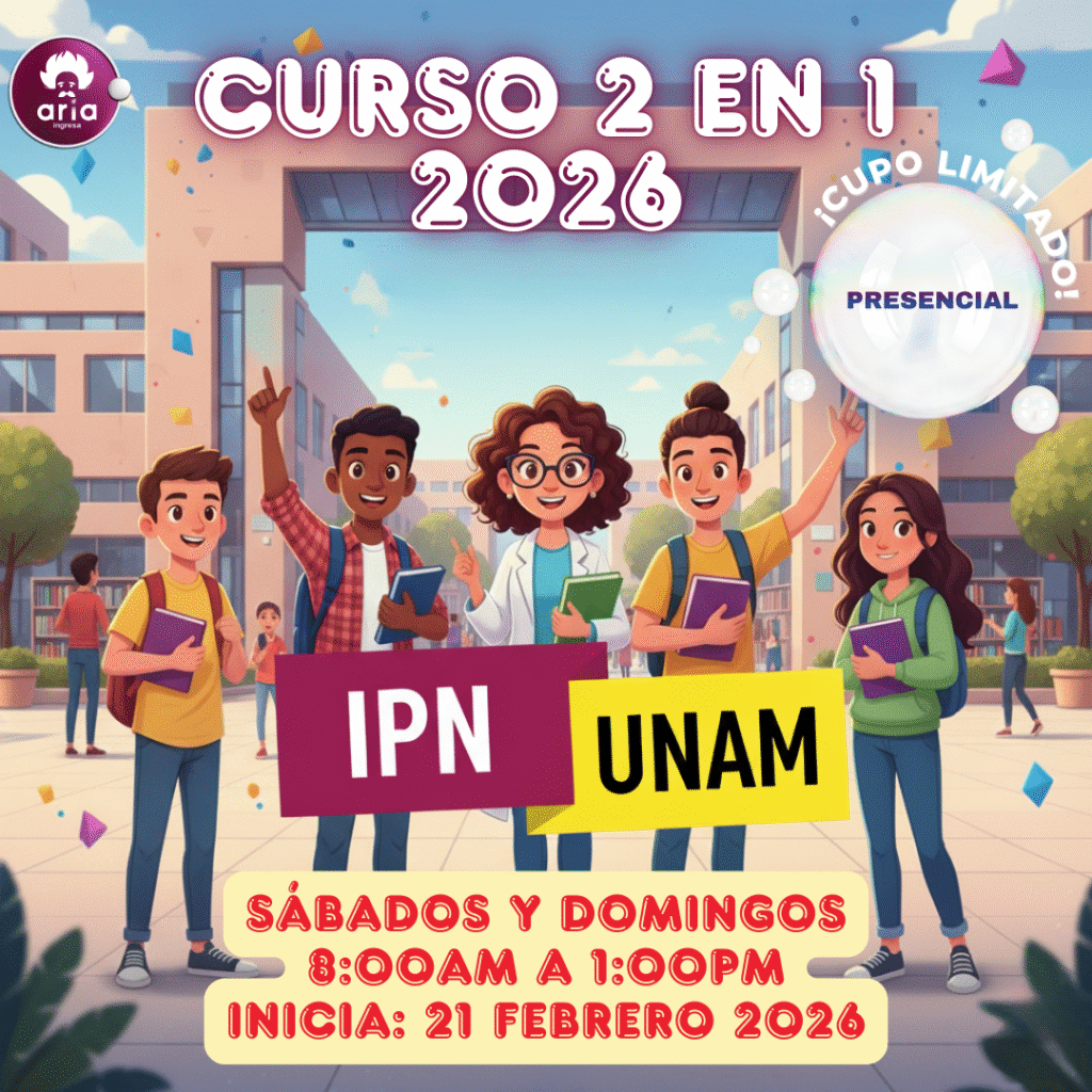 Curso presencial (9)- UNAM e IPN 2026 (Fin de semana) (Matutino)