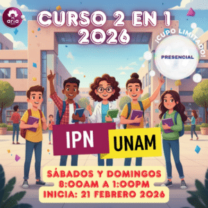Curso presencial (9)- UNAM e IPN 2026 (Fin de semana) (Matutino)