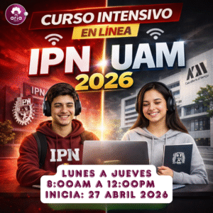 Curso en línea (K) - IPN / UAM 2026 (Entre semana) (Vespertino)