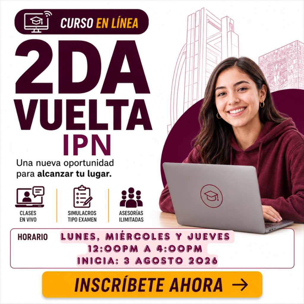 Curso en línea (M) – IPN – UNAM 2026 (Medio día)