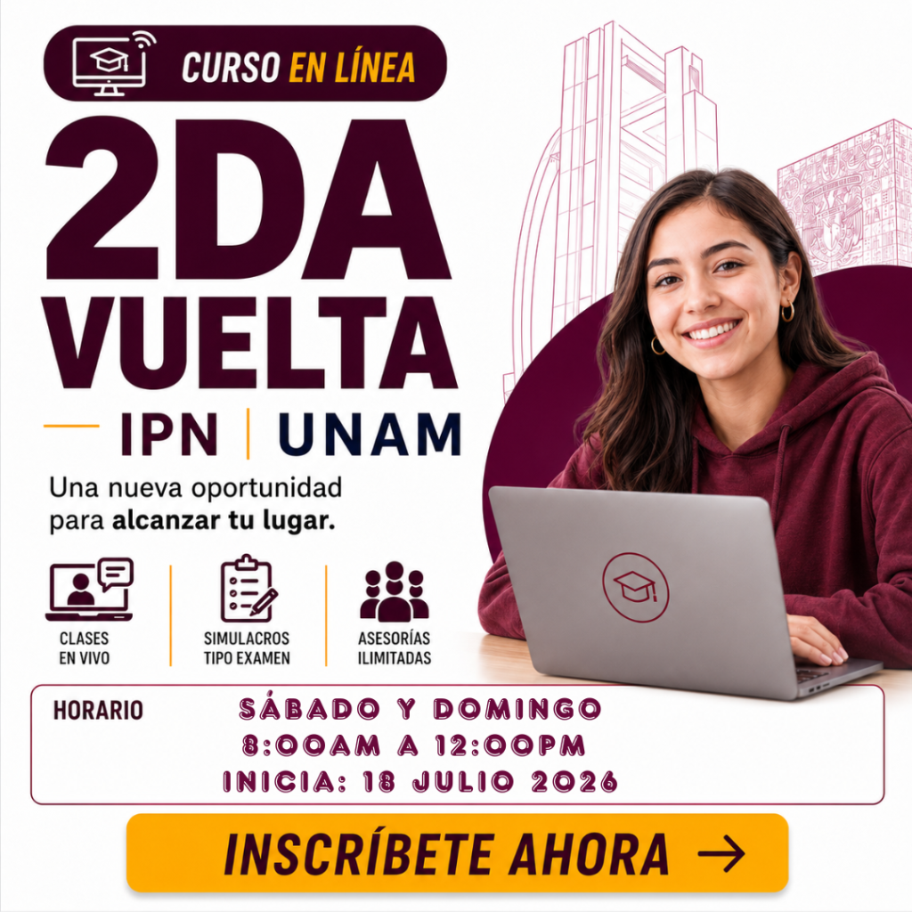Curso en línea (N) - IPN – UNAM 2026 (Fines de semana)