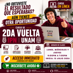 Curso en línea (O) – IPN – UNAM 2026 (Entre semana)