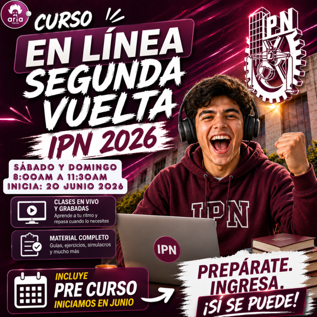 Curso en línea (M) - IPN 2026 (Fines de semana)