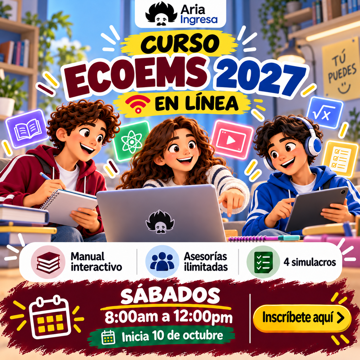 Curso en línea- ECOEMS 2026 (Matutino)