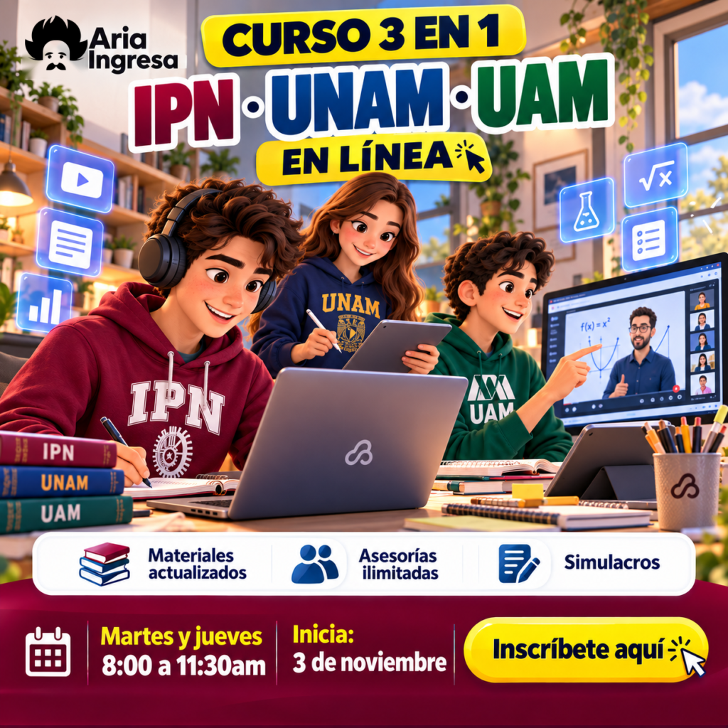 Curso en línea (A) – IPN/UNAM/UAM 2027 (Entre semana)